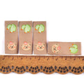 50Pcs Kawai Bear Embroidery Brown Labels For Knitted Hats Bag Shoes Sewing Garment Accessories DIY Tags Crafts Handmade Supplies Qme 1