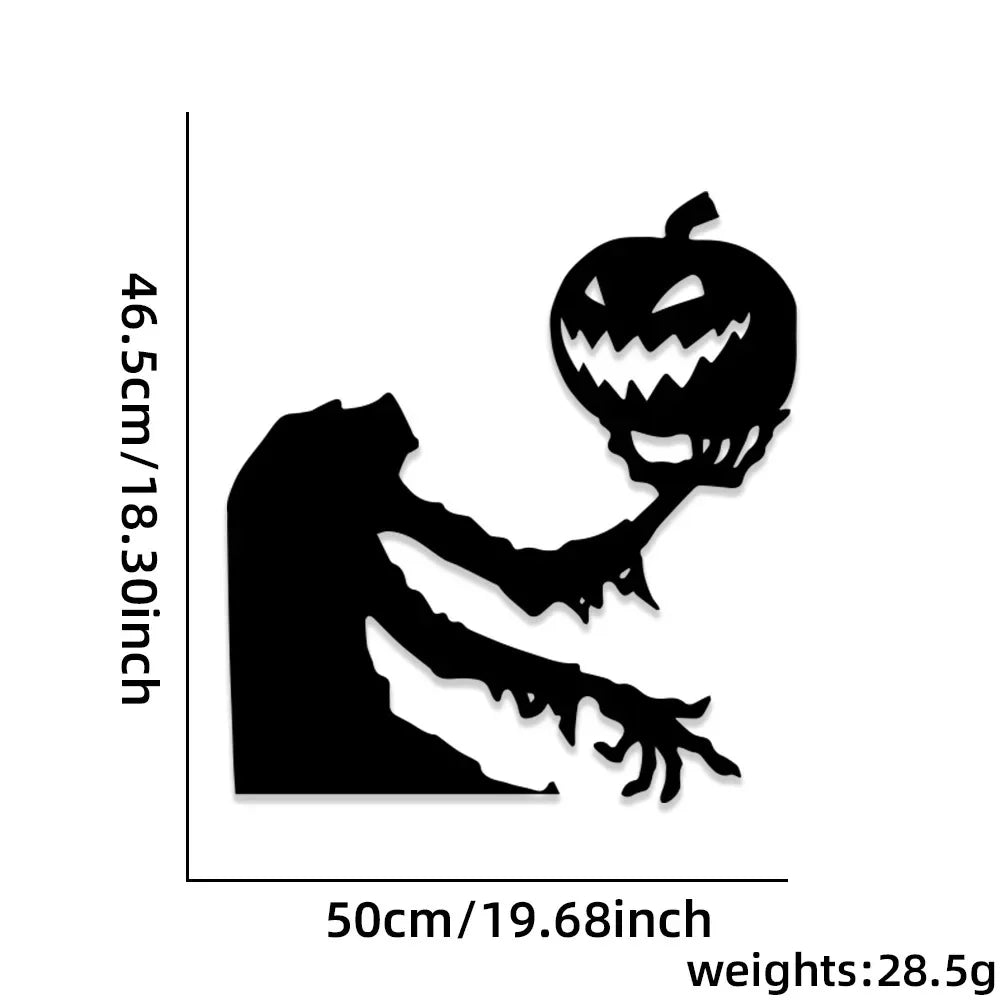 Halloween Decoration Skeleton Hand Pumpkin Door Sticker Ghost Festival Party Decor Scar Mouth Wall Sticker Happy Halloween Qme C
