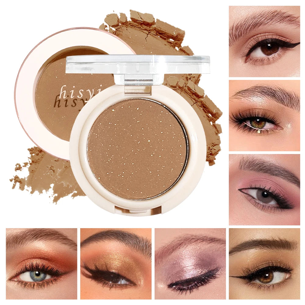 Sparkly Matte Glitter Eyeshadow Single High-pigment Easy Blend Eye Qme