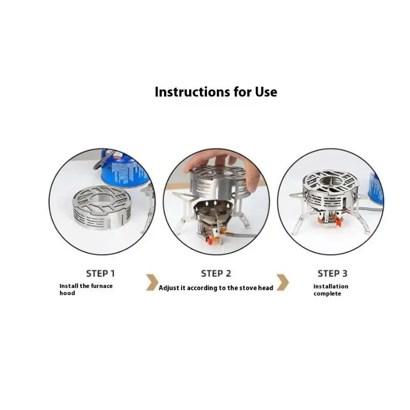 Portable Camping Stove Windproof Ring Outdoor Windshield Qme