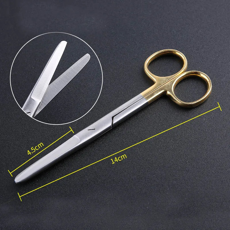 Medical Suture Straight Sharp Curved Surgical Scissors Cosmetic Qme Straight head