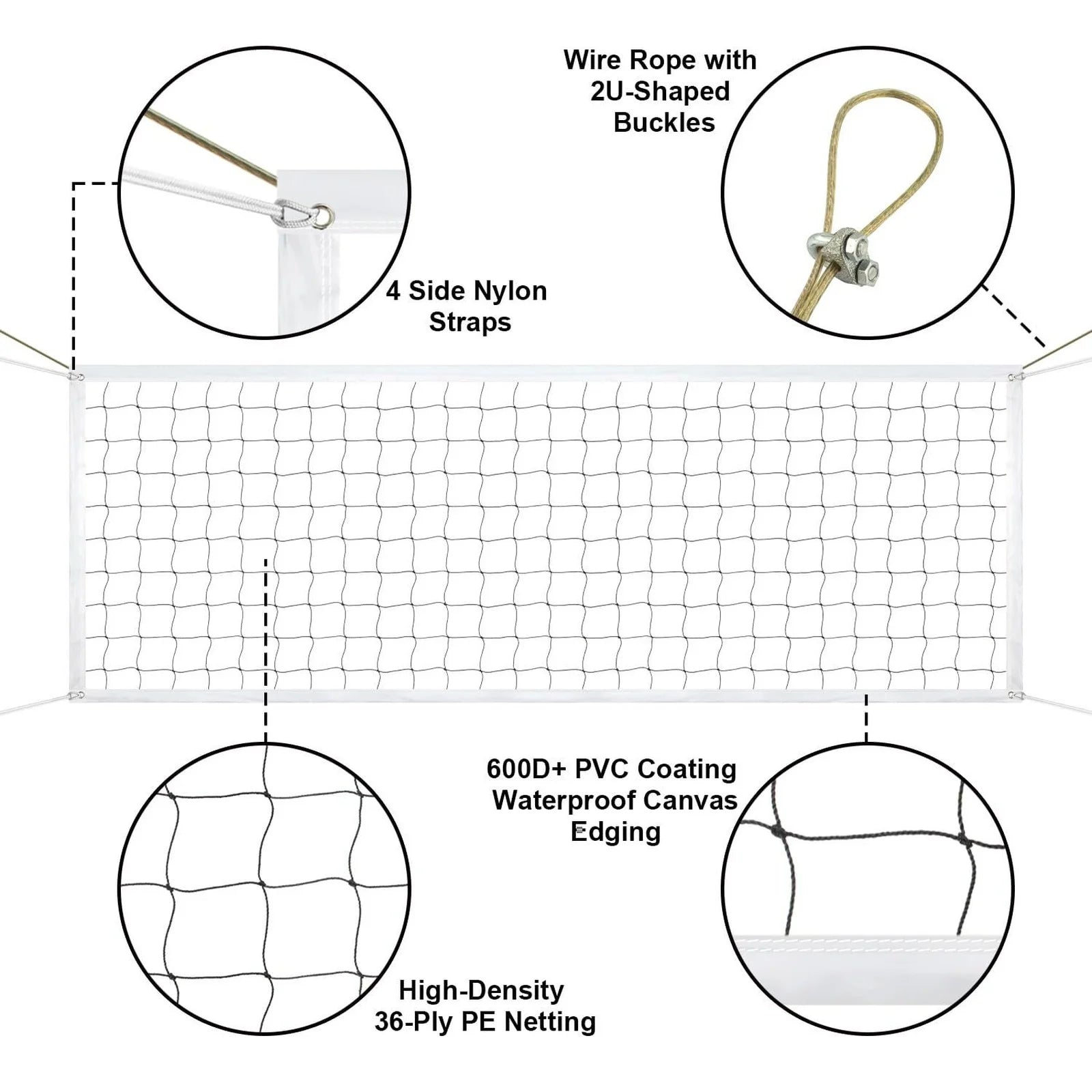 Professional Sport Training Standard Badminton Replacement Net Portable Folding Multipropose Net Home Garder Orchard Protect Net Qme