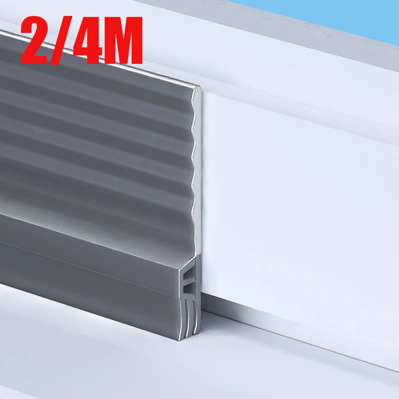 TPE Anti-Cold Window Seal Strip 2/4M Triple Windproof Dust-proof Noise Reduction Weatherstrip Self Adhesive Door Seal Strip Qme