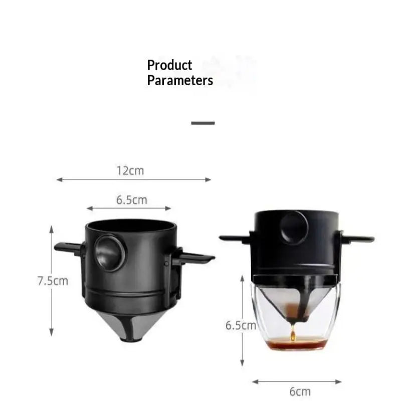 Coffee Filter Maker Stainless Steel Drip Tea Holder Reusable Qme