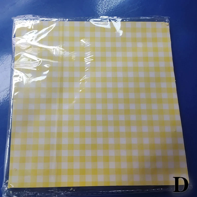 100pcs Food Waxed Paper Oil-Proof Wax Paper Bread Sandwich Burger Fries Macarons Packaging Kitchen Baking Tool Decor Paper Qme D