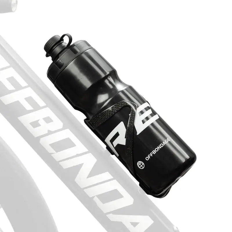 Bike Water Bottle Squeezable Cycling Non-deform Sports Plastic Qme Black