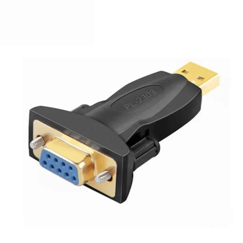 USB To DB9 Serial Adapter Gold Plated Male To Male Female RS232 FTDI PL2303 Converter Plug Adapter for Laptop Computer Qme PL2303 Female 50mm