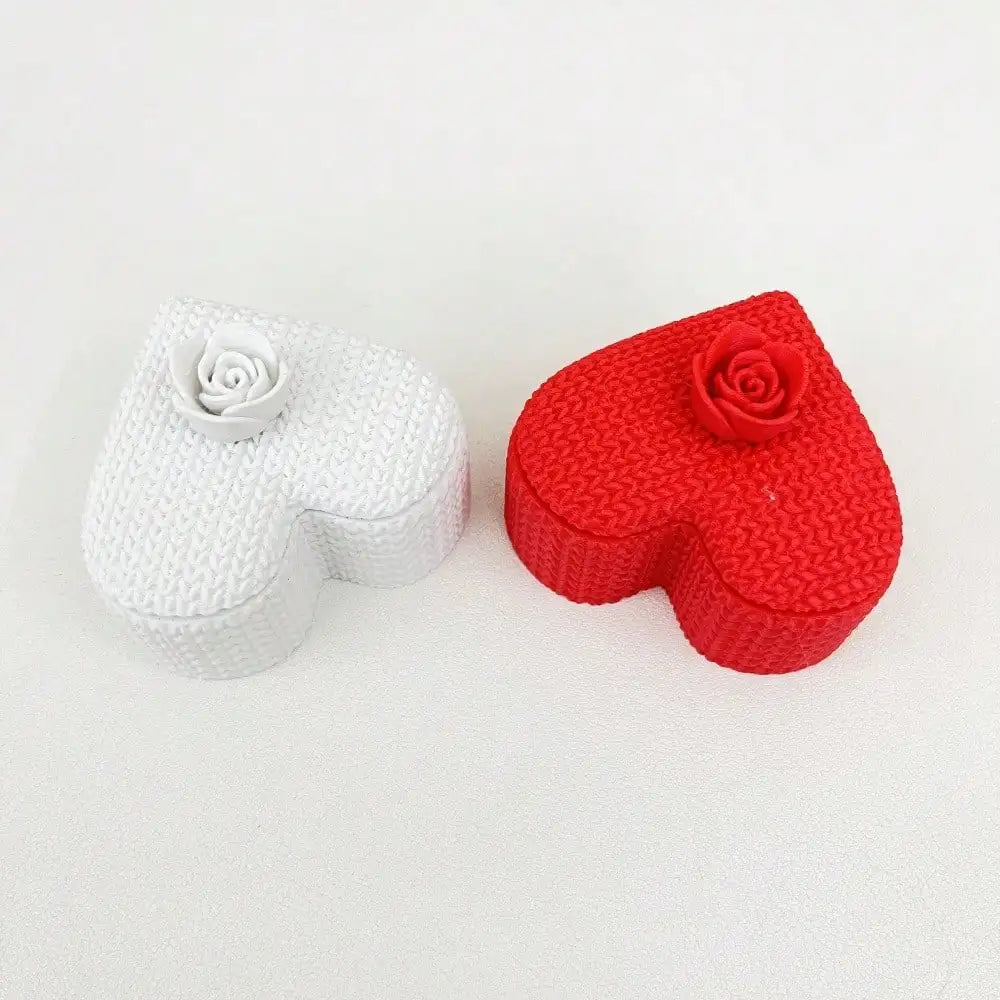 3D Printed Love Storage Box Flower Lid Beautifully Shaped Can Be Used Qme