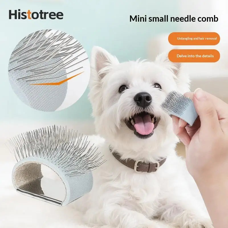 Pet Mini Needle Cleaning Comb Clean Supplies Dog Cat Easy Open Knots Qme