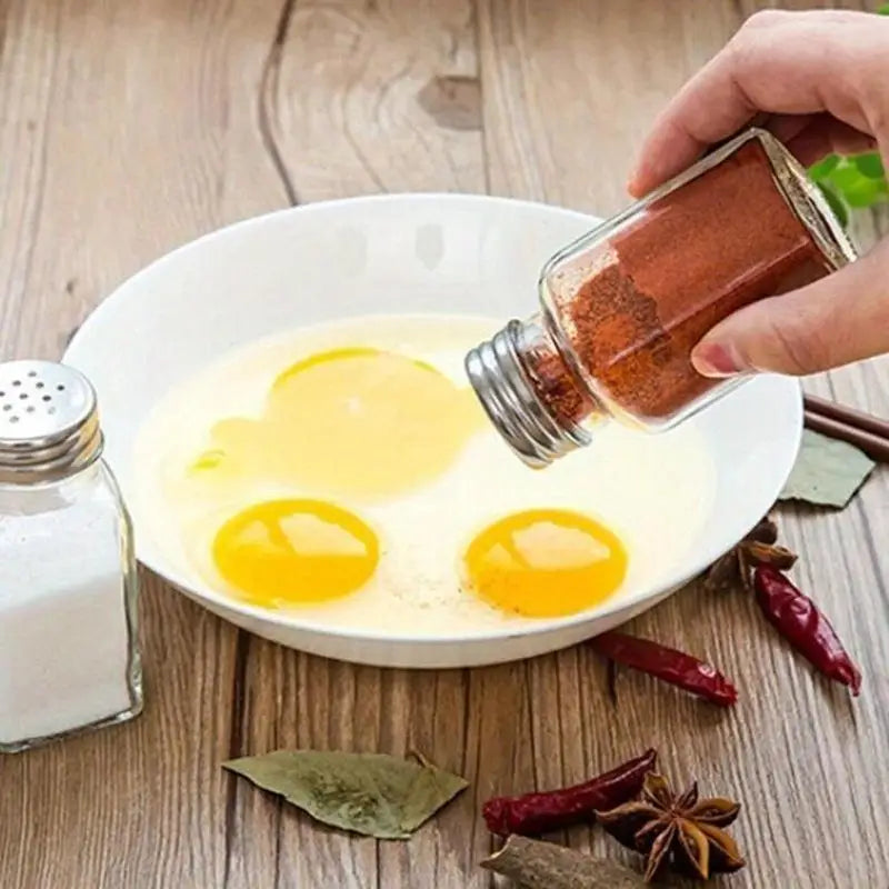 Transparent Seasoning Bottle Storage Tray Outdoor Barbecue Pepper Qme