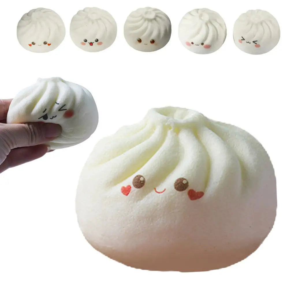 Realistic Food Sensory Toy Relief Steamed Bun Squishy Slow Rebound Qme random 1pcs