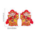 Happy New Year Stickers Blessing Decals Blessing Door Sticker for Family Home Spring Festival Lunar New Year Window Decor Qme Get rich immediately