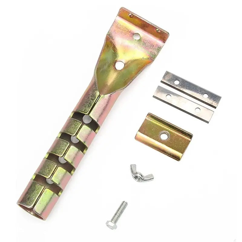 A02F-4X Paint Scraper Heavy Duty Alloy Scraper With 8PCS Double-Sided Blades For Removing Grout, Paint, Glue, Rust Qme