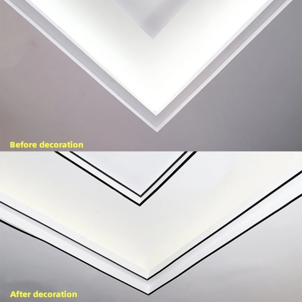 5M PVC Self-adhesive Waterproof Gold Tape Ceiling Background Wall Decoration Line Tile Gap Sticker Furniture Edge Banding Strip Qme