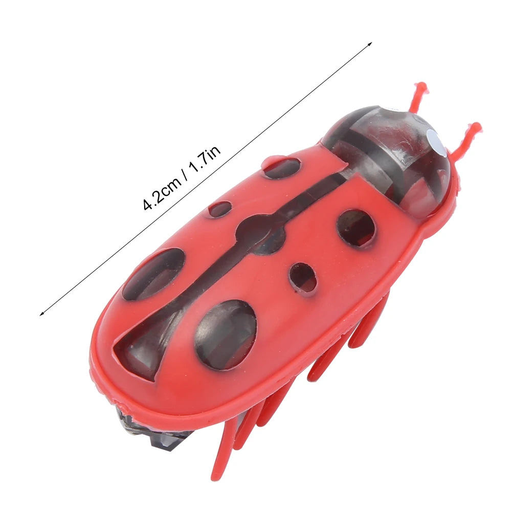 7Pcs Electric Ladybug Cat Interactive Toy Cute Mini Walking Bug Toy Automatic Moving Pet Kitten Mental Stimulation Puzzle Play Qme