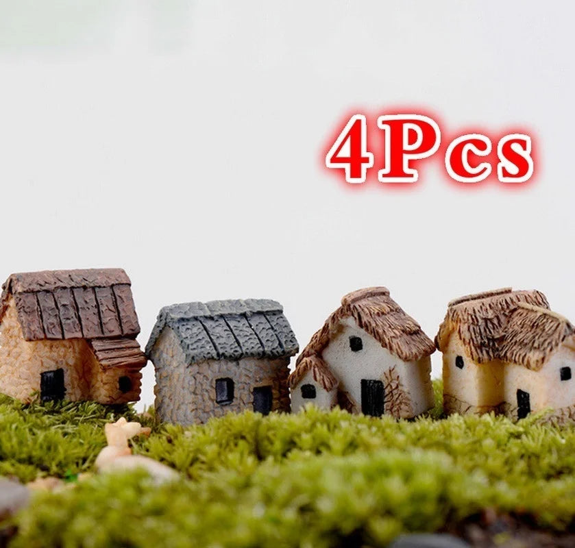 House Miniature Figurine Fairy Garden Accessory Home Decoration Qme