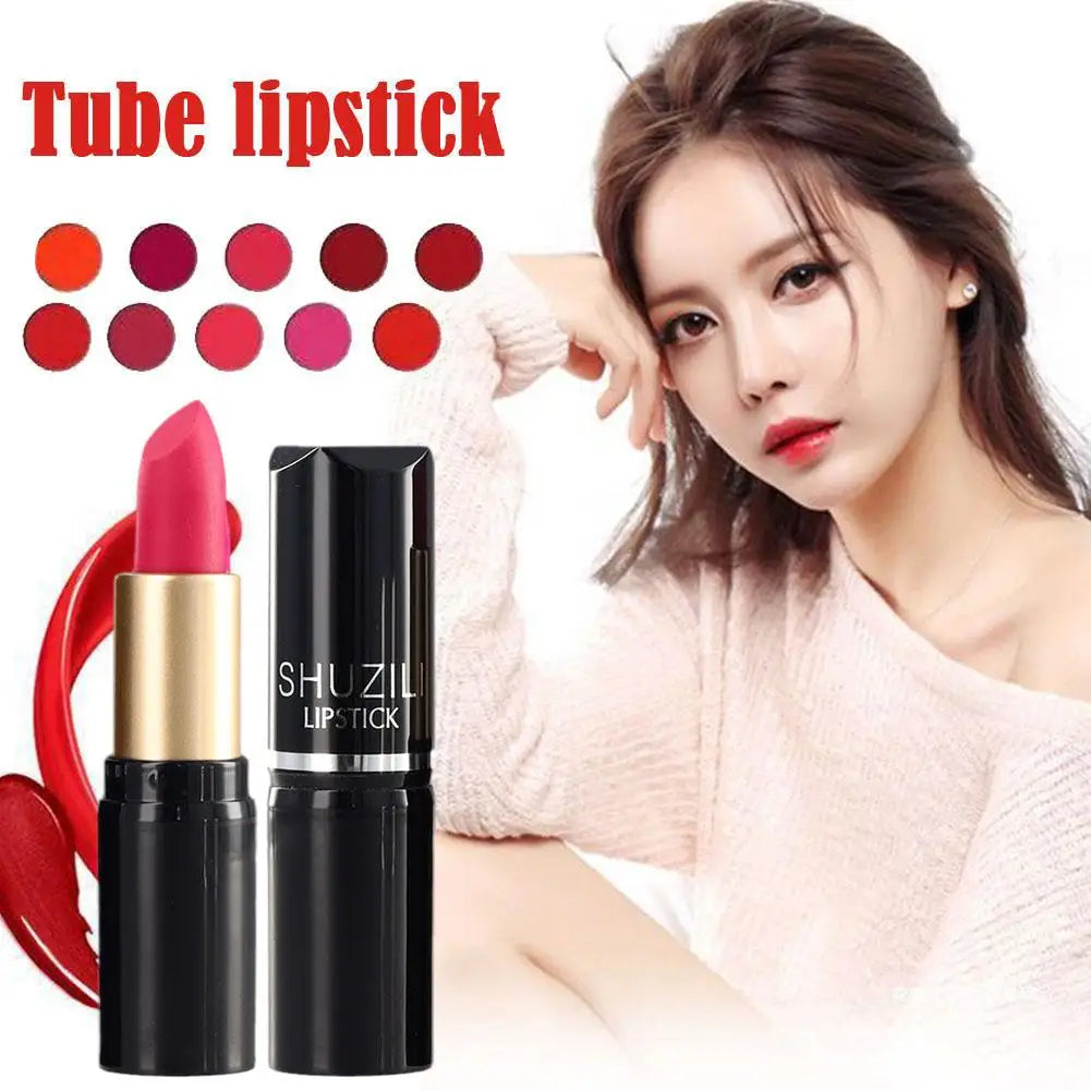 Original Tube Lipstick Smooth Long Lasting Mini Tube Mate Velvet Lipstick Moisturizer Gloss Waterproof Lip Lipstick Cosmetic Qme