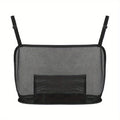 Maximize Your Car's Storage Space with this Large Capacity Car Seat Net Pocket! Qme Black