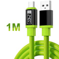 240W USB-C Data Cable Power Indicator Supports Fast Charging Type-c Qme black