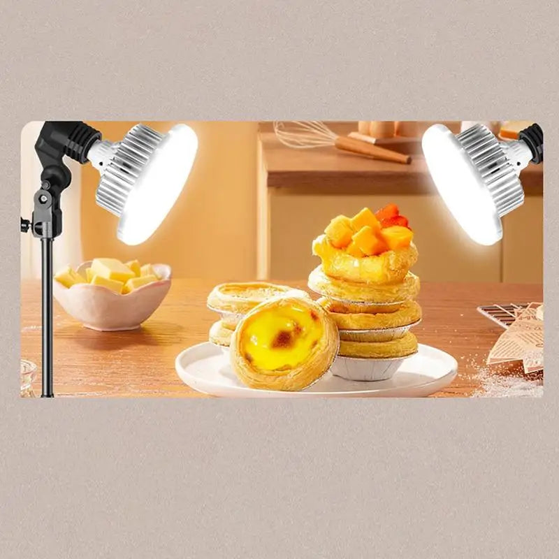 E27 Mount 3000K6500K LED Bulb Photography Lamp Remote Control Qme Default Title