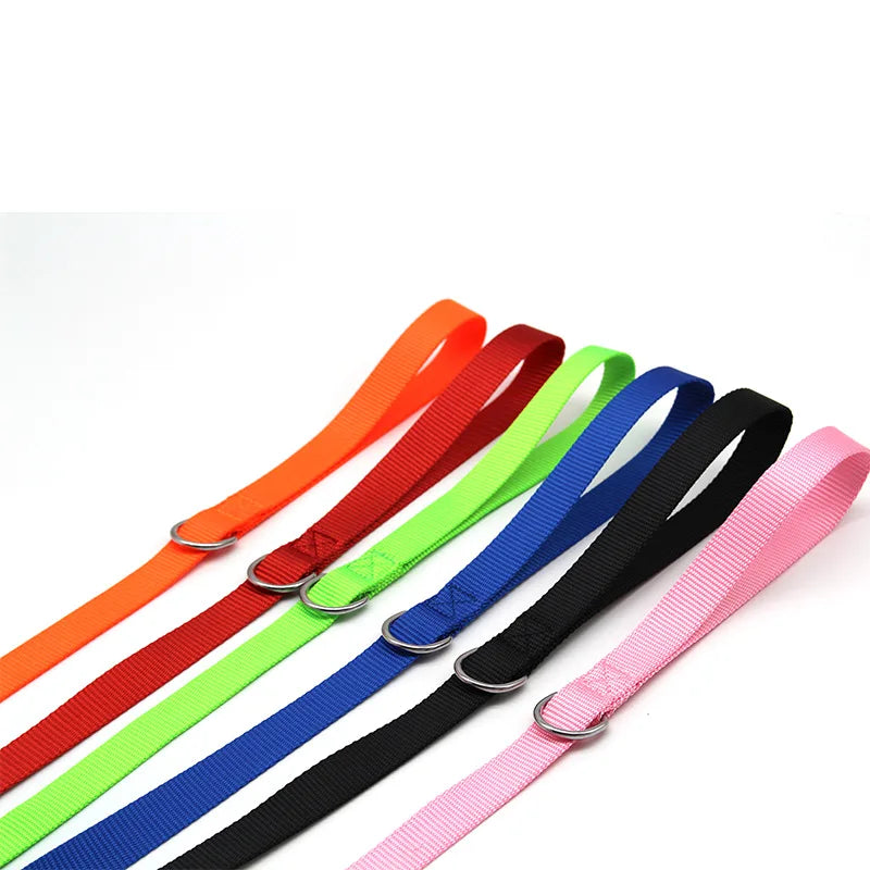 A Nylon Long Dog Training Leash 120CM Traction Rope Lanyard Versatile Pet Walking Lead for Small to Large Dogs Qme
