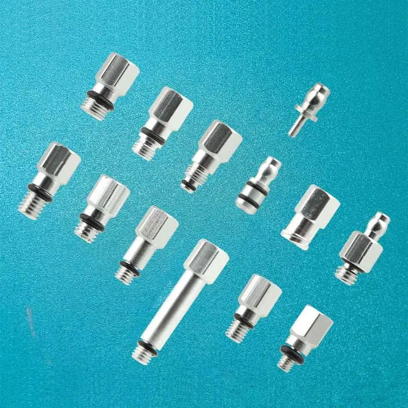 Bike Hydraulic Brake Bleed Connector Aluminum Alloy Oiling Joint Qme