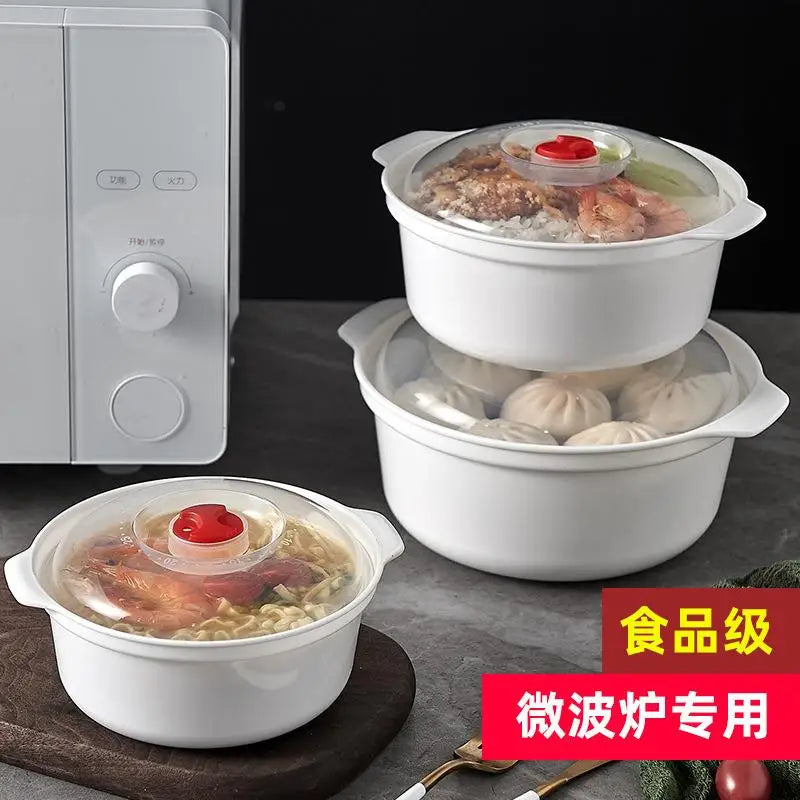 Kitchen Tool Microwave Oven Special Box Heated Soup Pot Rice Steamed Qme