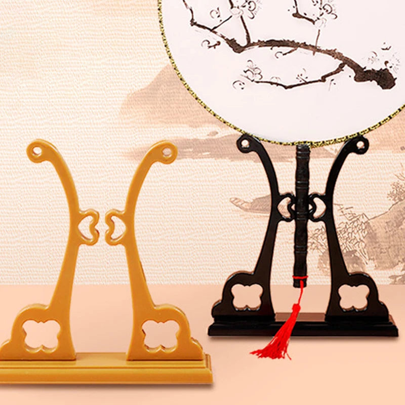 Support Bride Wedding Fan Base Stand Display Holder Circular Home Qme