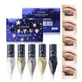 New 5pcs Five-Colors Diamond Glitter Liquid Eyeliner Durable Waterproof Easy to Wear Shimmer Eye Pencil Makeup Beauty Cosmetics Qme 5pcs