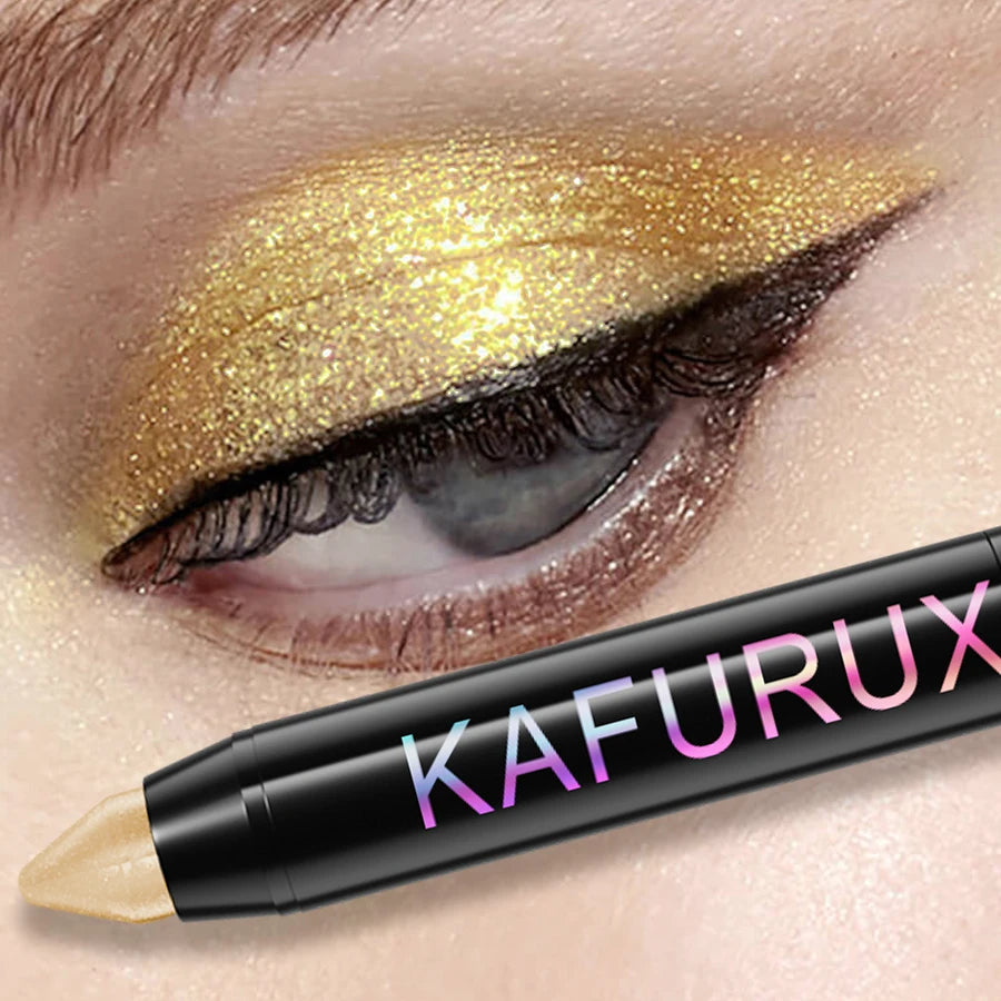 25 Colors Glitter Eyeshadow Eyeliner Pencil Waterproof Pearlescent Qme 19