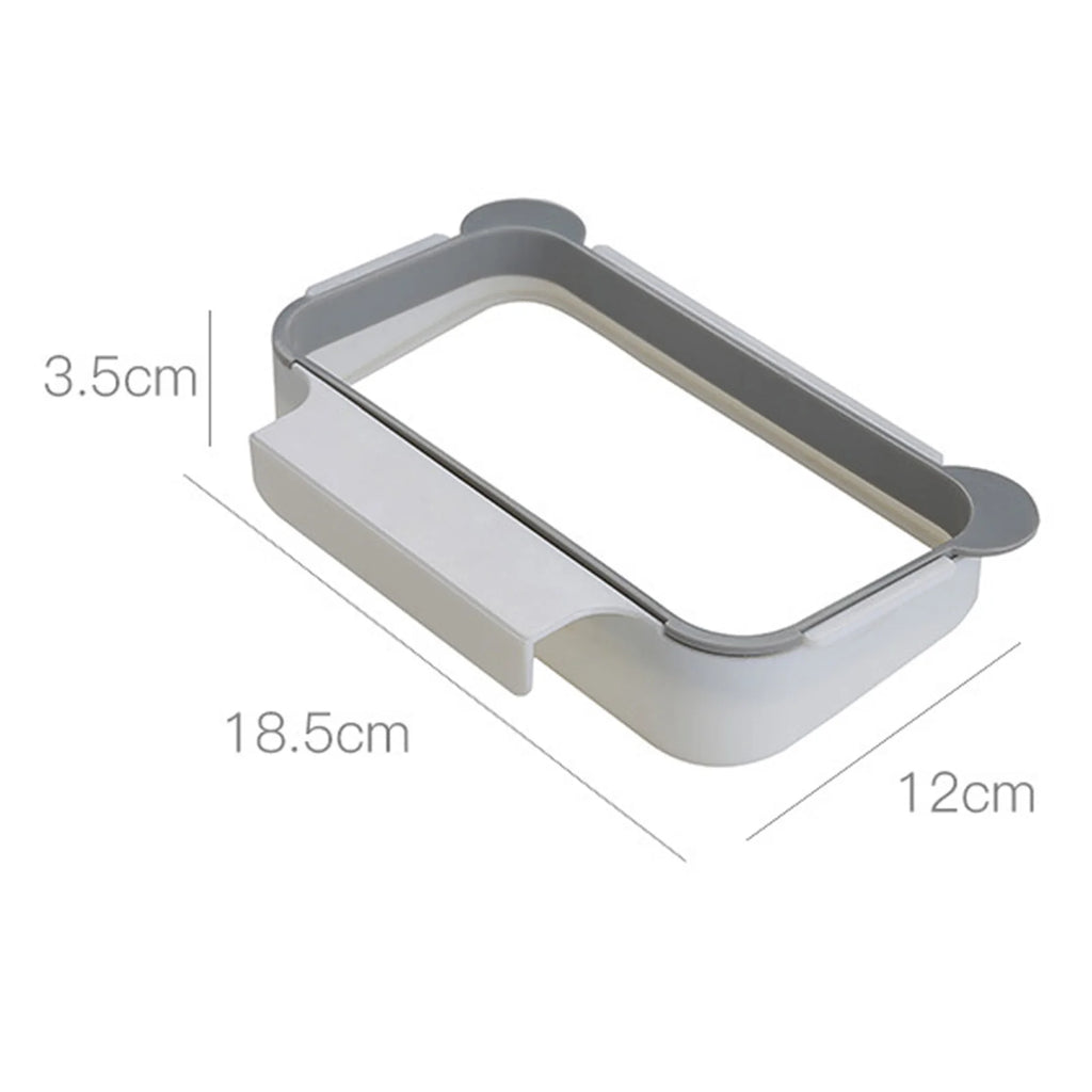 Hanging Trash Bag Holder Rack for Kitchen Cabinet Door Multifunctional Garbage Bag Storage Organizer for Cupboard Drawer Qme