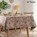 Vintage Floral Tablecloth Rustic French Embroidered Boho Tablecloths Qme H