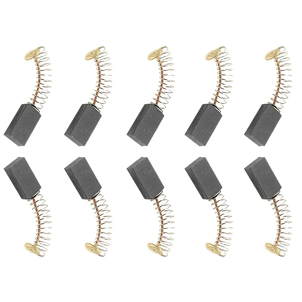 Carbon brush - durable material, easy to install, with leads and ring terminals, suitable for rotary hammer drills/circular saws Qme 10pcs set