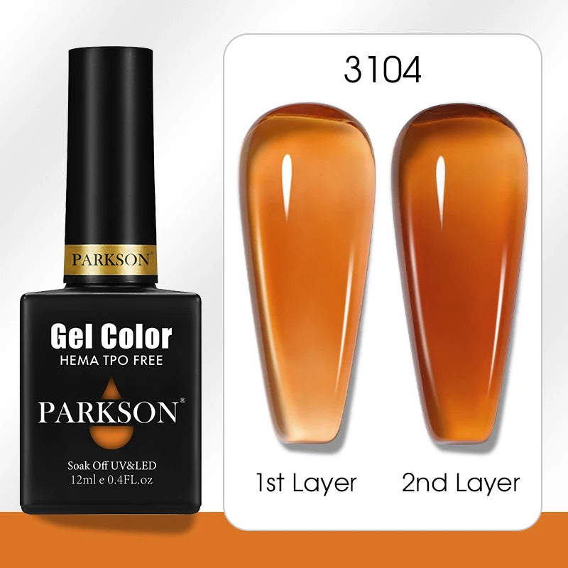 Parkson Colorful Nail Gel Polish Lacquer Soak Off UV LED Long Lasting