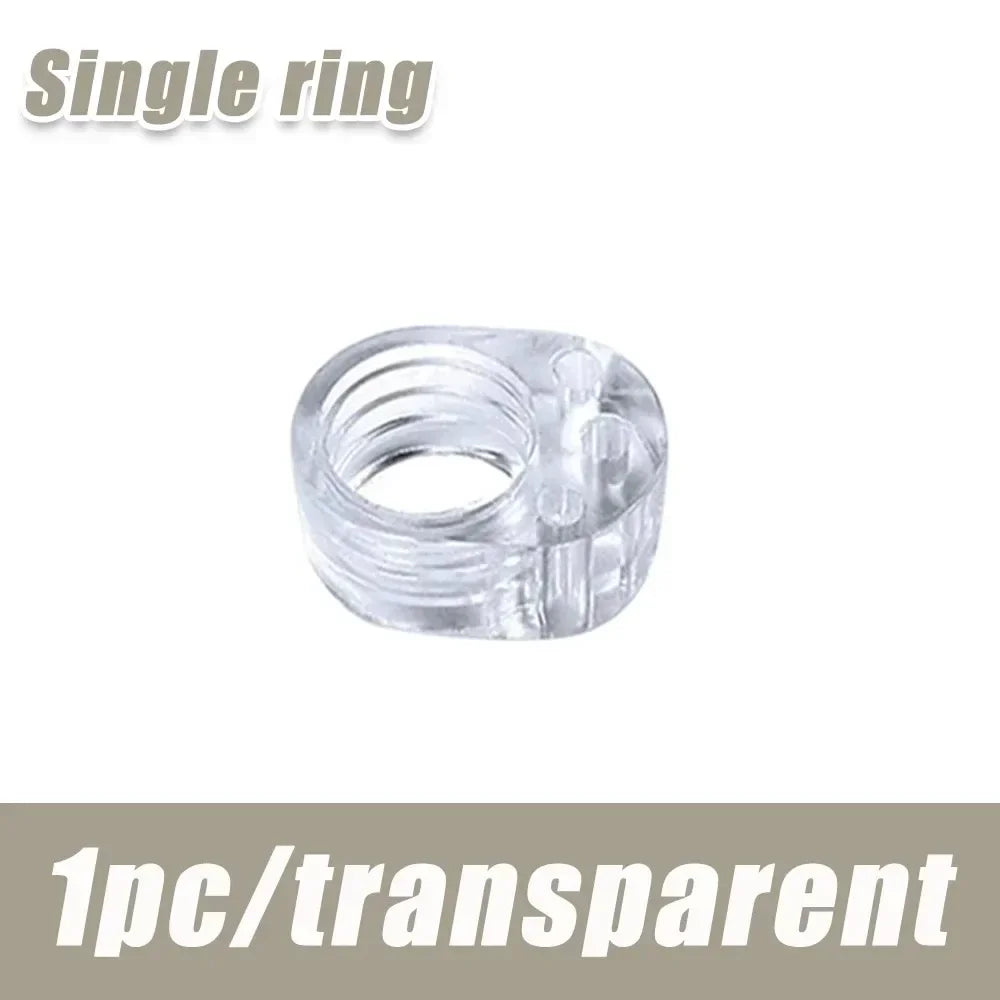 Silicone Cabinet Handle Protection Pads Clear Anti-Collision Stoppers for Furniture Door Drawer Anti-Shock Bumper Pads Qme 1pc-Single ring