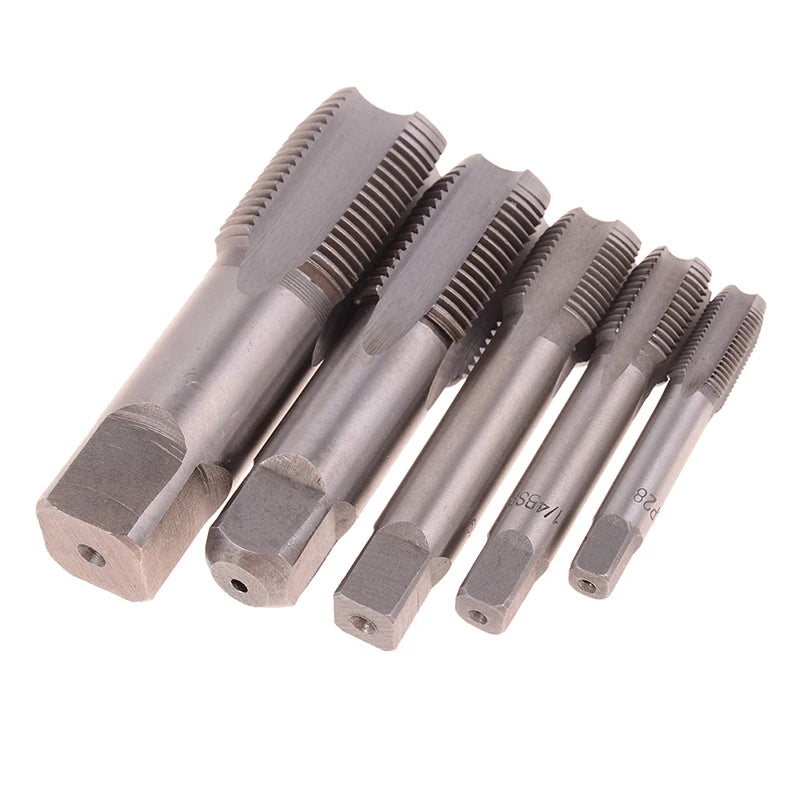 G1/8 1/4 3/8 1/2 3/4 HSS Taper Pipe Tap BSP Metal Screw Thread Cutting Tool Qme