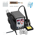 898D Soldering Stations 1 Air Gun Electric Iron Heat Rework Station Qme 898D set2 110V US PLUG