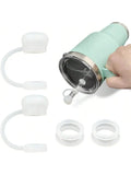 Silicone Spill Proof Plugs Compatible YETI Straw Cups Mug Accessories Qme 4pcs