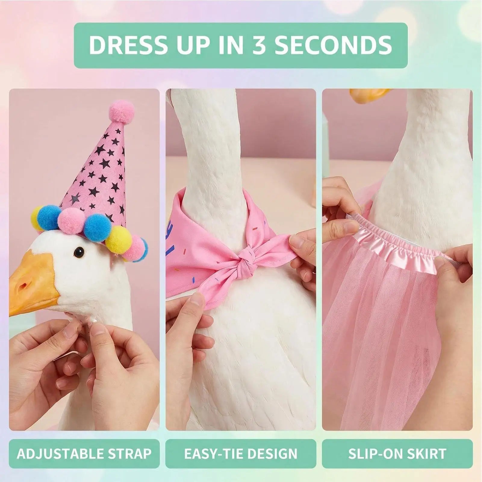 Birthday Party Porch Goose Outfit 23-Inch Cute Funny Decorative Qme