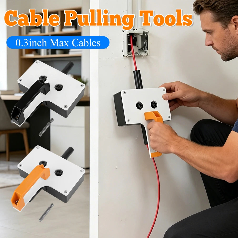 Wire Puller for Conduit Wiring Wire Fishing Tools 0.3inch Max Cables Threading Machine for Residential Commercial Industrial Use Qme