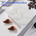 6 Hole Cocoa Pods Design Pudding Silicone Mousse Mold DIY French Qme Default Title