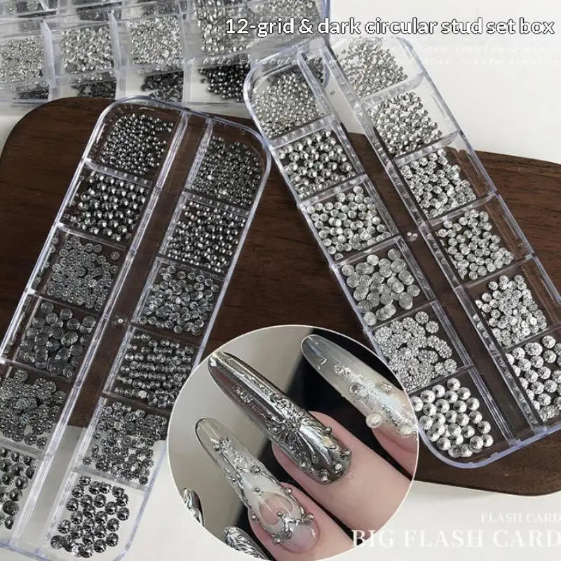 Punk Charm Box 1 Metal Design Nail Art Perfect Fashionistas Qme