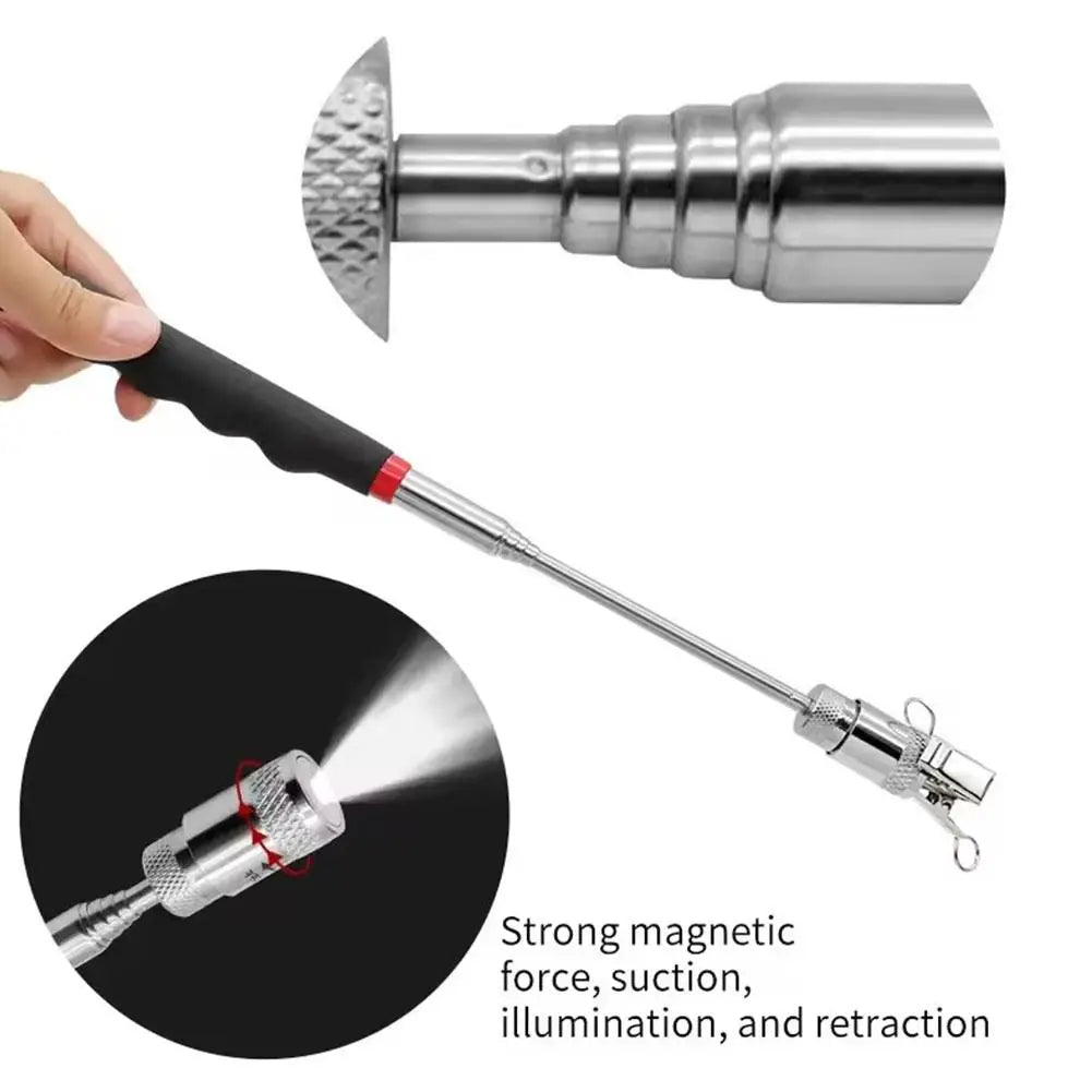 Telescopic Magnetic Pen Handy Tool Magnet Capacity for Picking Up Nut Bolt Adjustable Pickup Rod Stick Qme