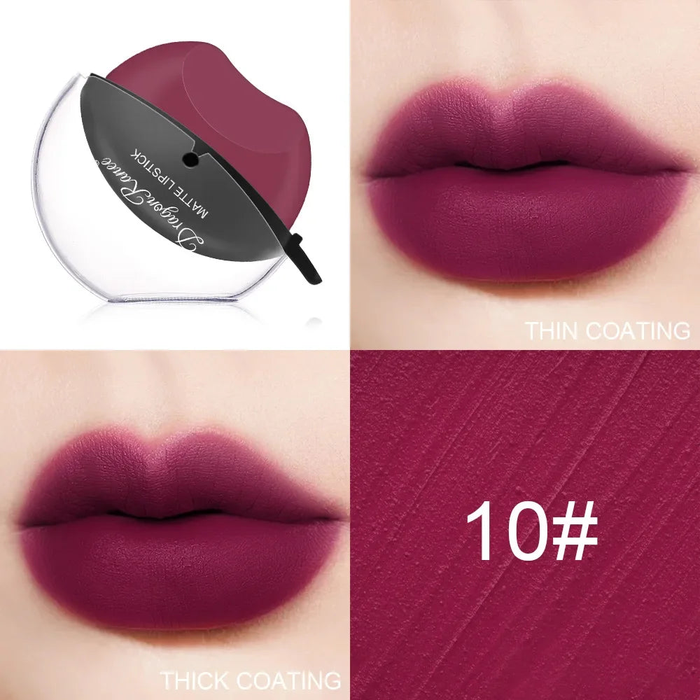 Color Changing Lazy Lipstick Squeeze Into Lips Makeup Lip Gloss Matte Waterproof Long Lasting Non-stick Cup Tint Balm Cosmetic Qme 10 matte