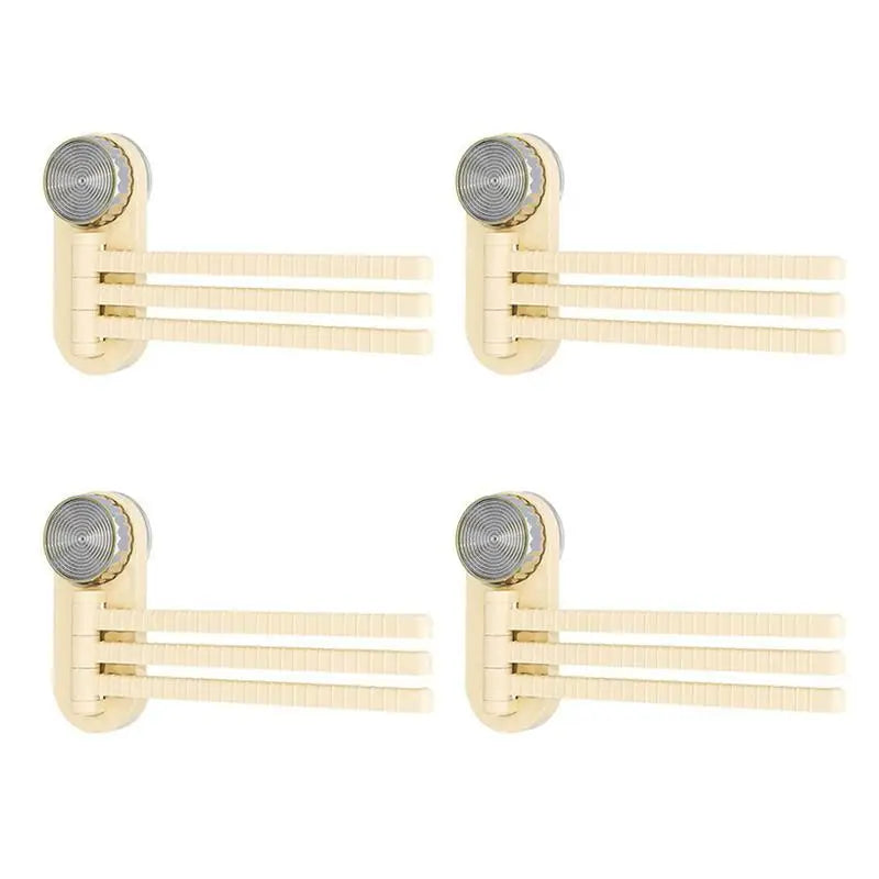 Bathroom Hanger 180 Swivel Towel Rack Wall Mounted Racks Bath Bar Qme 4PCS