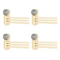 Bathroom Hanger 180 Swivel Towel Rack Wall Mounted Racks Bath Bar Qme 4PCS