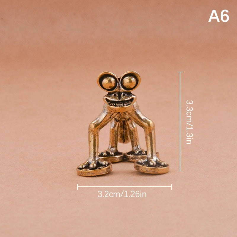 Pose Desktop Ornament Tea Pet Figurine Home Office Decor Vintage Qme A6