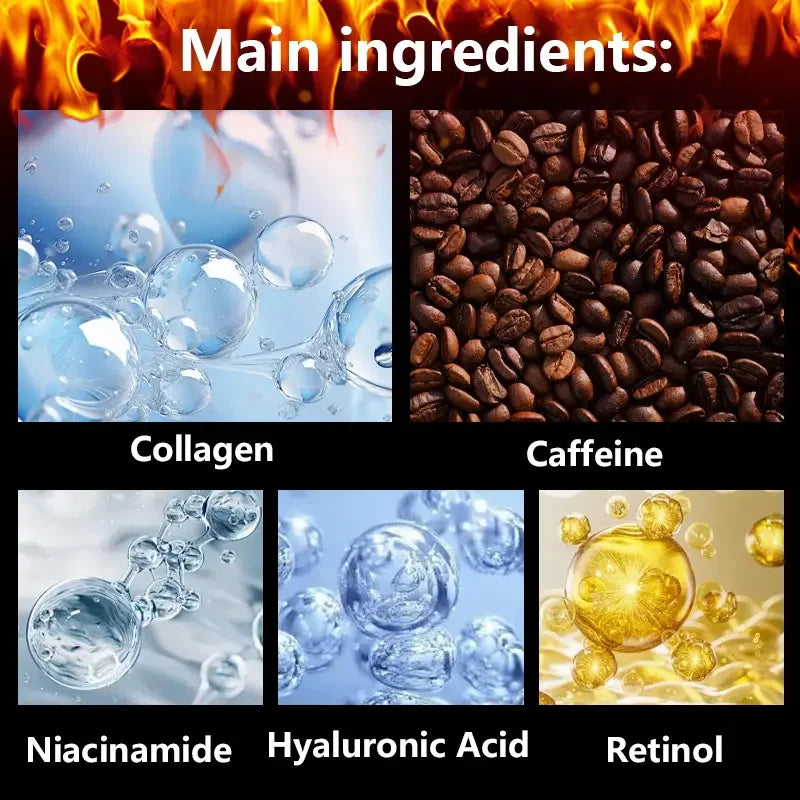 60g Caffeine Thermal Massage Cream - Deeply Nourishing and Firming Moisturizing Cream for Face and Body, Ideal for Exercise, Enhances the Moisturizing System, Moisturizing Cream Qme