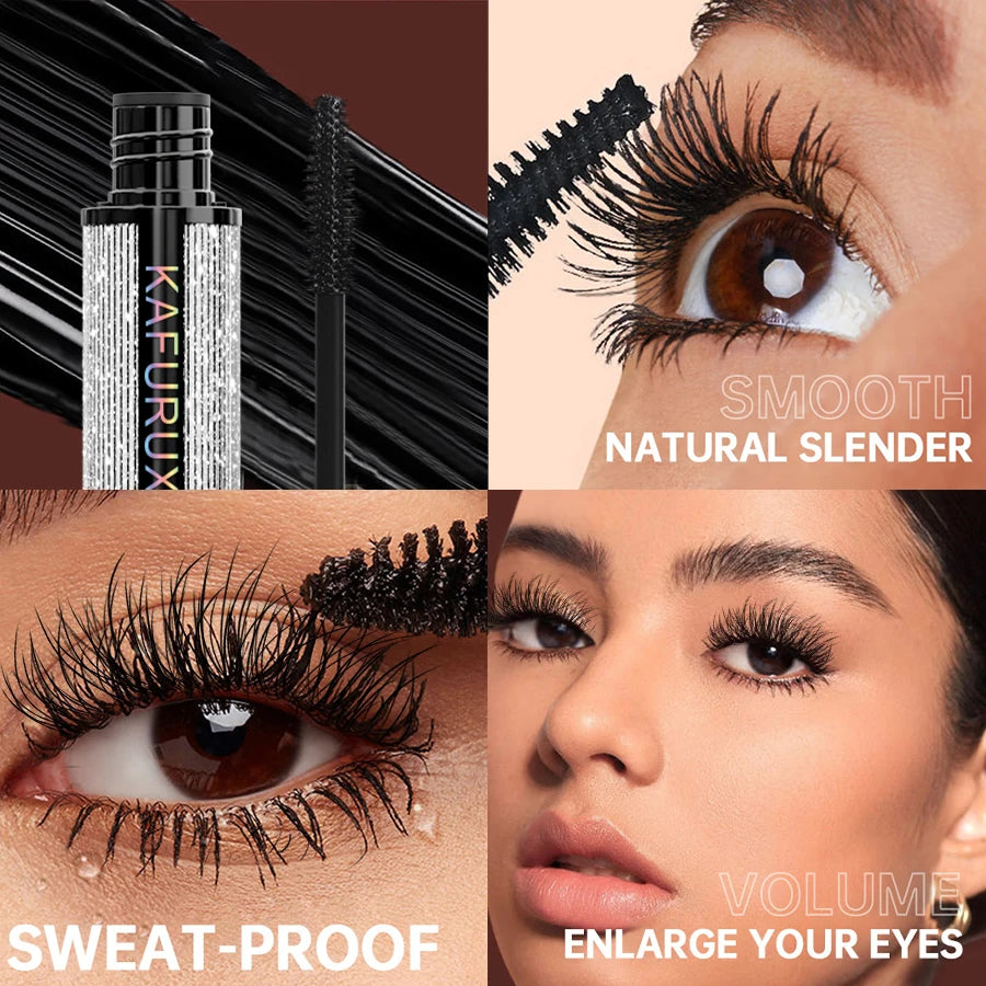 5D Black Lengthening Mascara Eyelashes Extension Eye Lashes Brush Qme