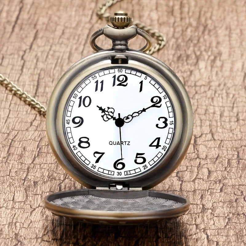 Bronze Mustang Car Pocket Watch - Perfect Birthday Gift for Teens Qme